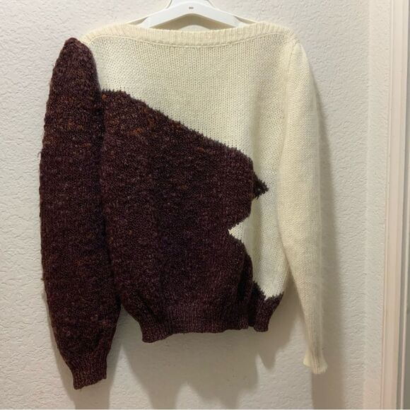 Vintage Susann D sweater knit Size L Acrylic Nylon red Sweater - Picture 2 of 7